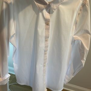 Crisp White Button-Up Shirt in perfect condition